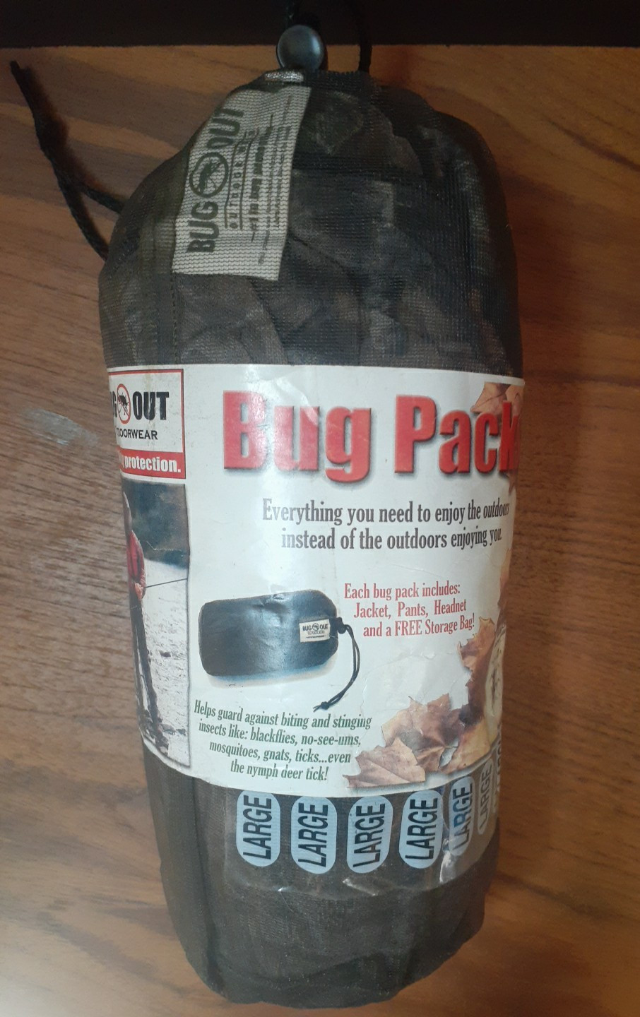 3 Piece Mosquito Net Suit Camo Hunting Mesh Bug Net Clothing W/Hood NEW