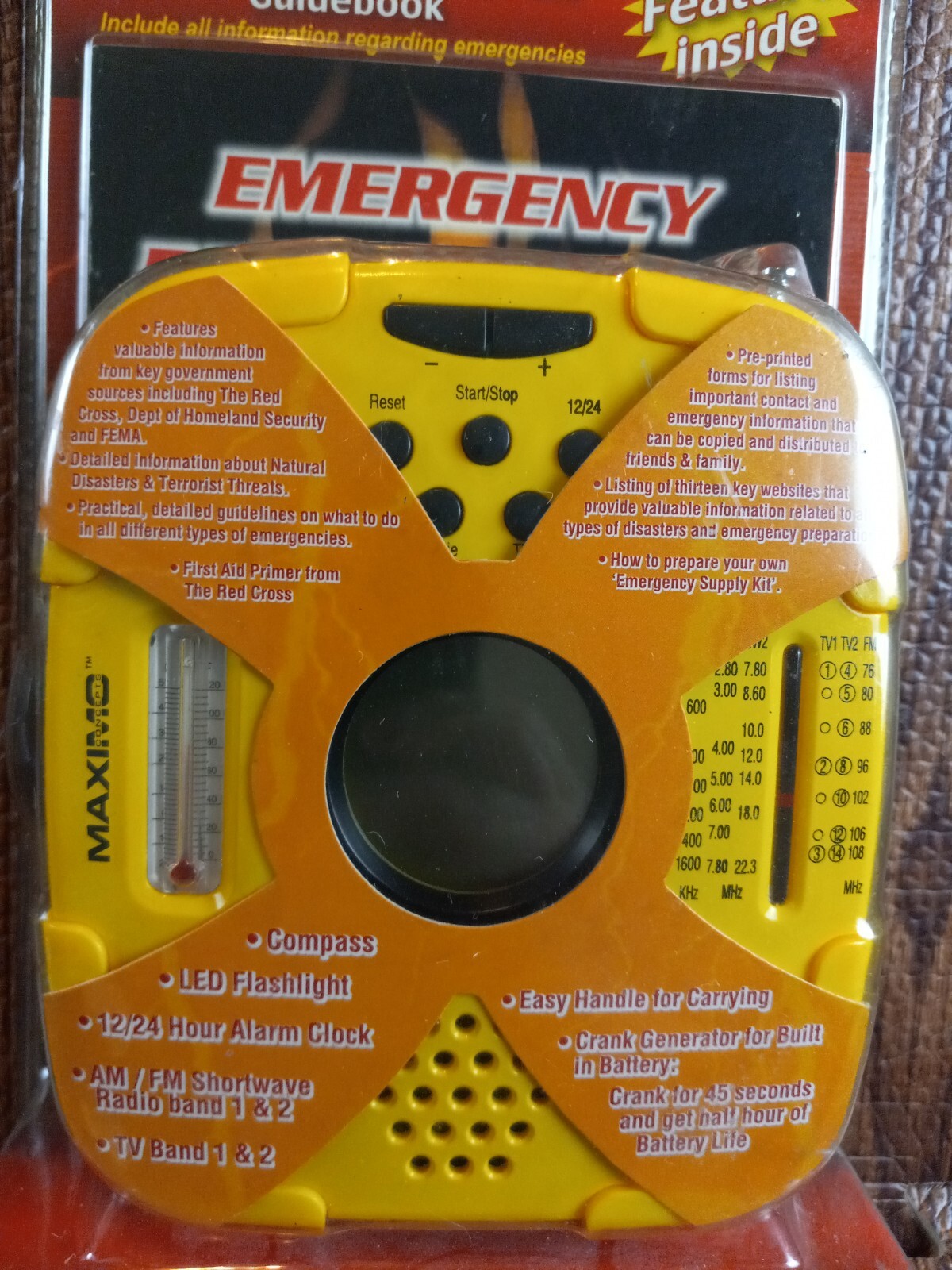 Maximo Concepts Weather Band Radio Emergency Power Generator Emergency Prepared