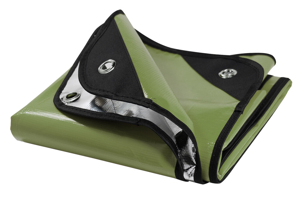 Green Heavy Duty Thermal Reflective Blanket Emergency Solar Tarp
