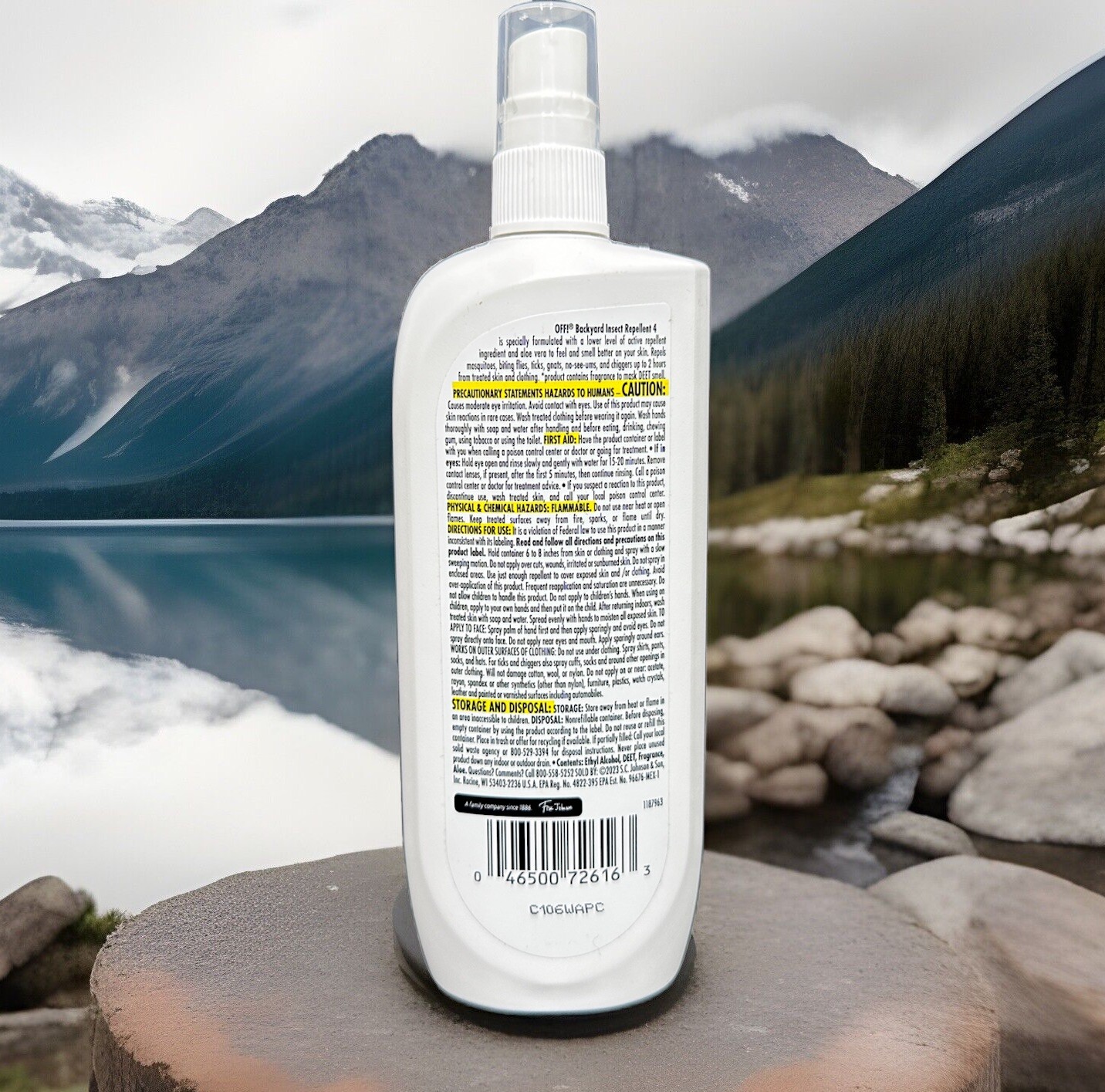 Off! Backyard Insect Repellent 4 Familycare Unscented Aloe Vera 9 fl oz *2PACK*
