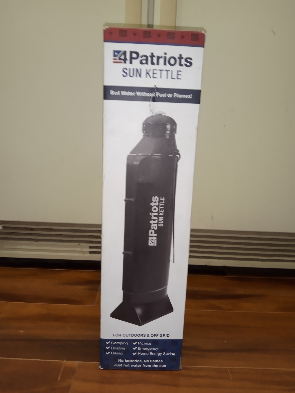 4Patriots Sun Kettle Water Heater: Portable Solar Thermos 16.9fl oz / 500ml