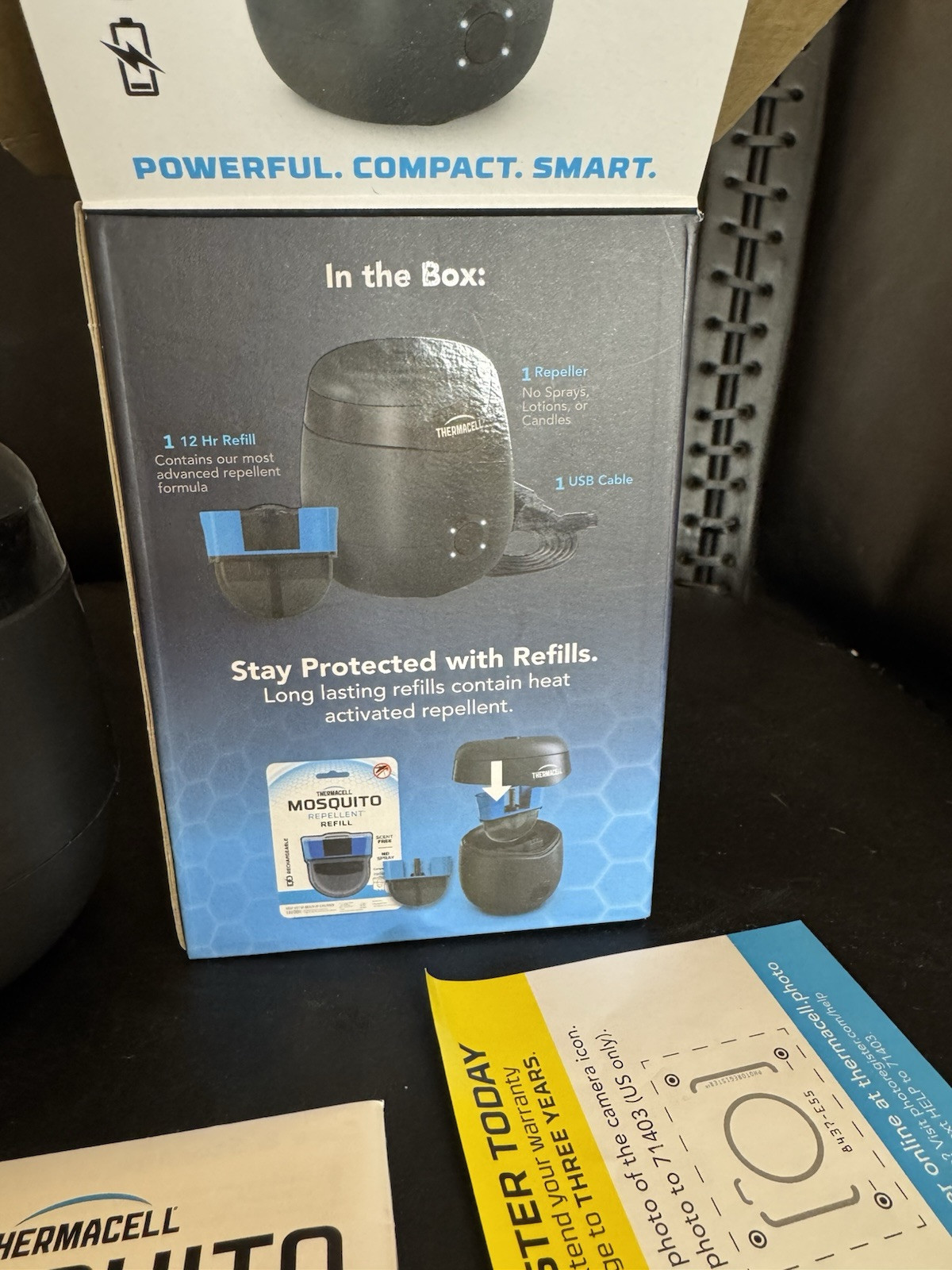 Thermacell E55 Rechargeable Mosquito Repeller – 20-Foot Zone Protection