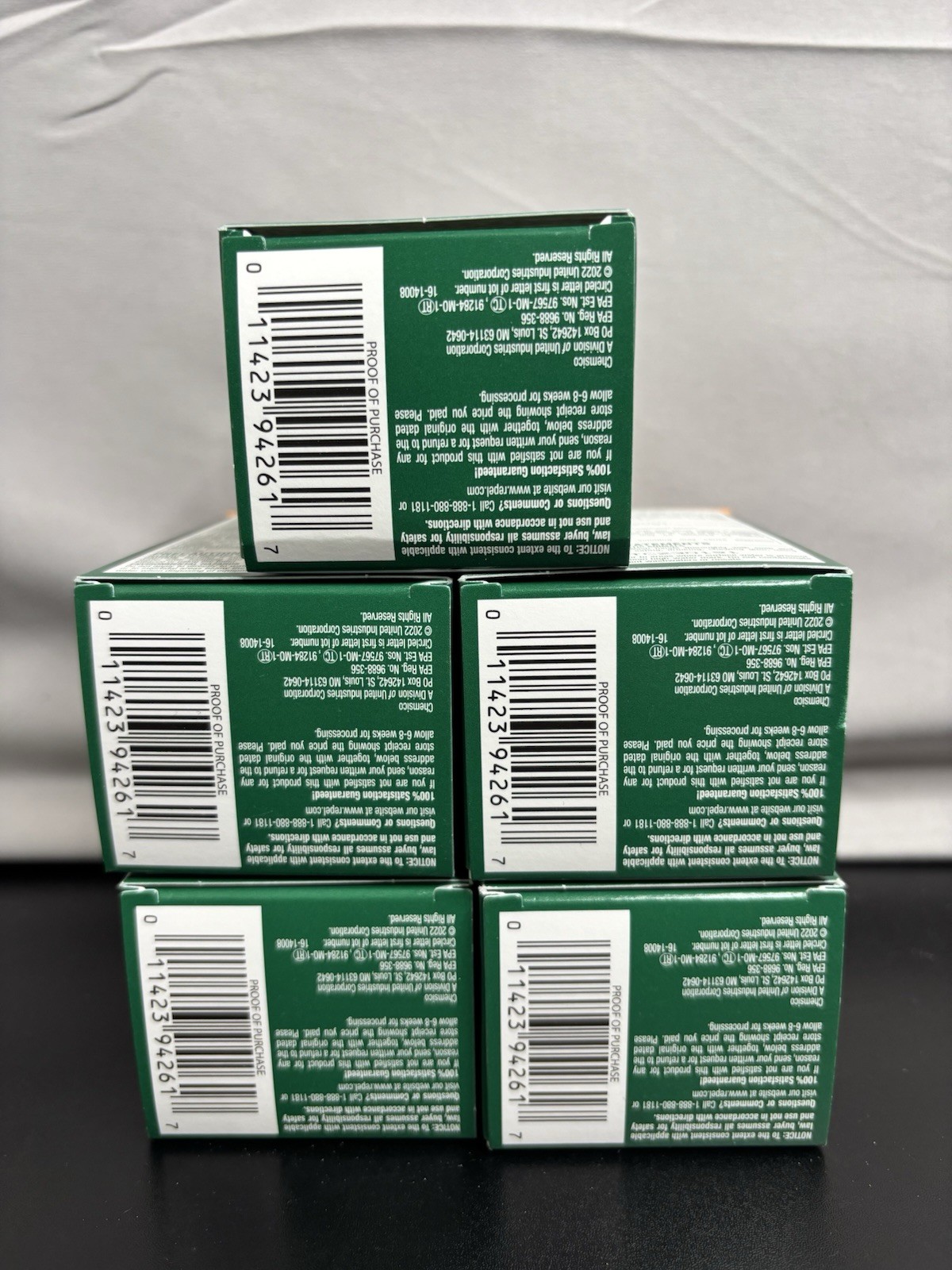 5 Pack Repel Realm Zone Mosquito Repellent Refills Green 40 Hour NEW