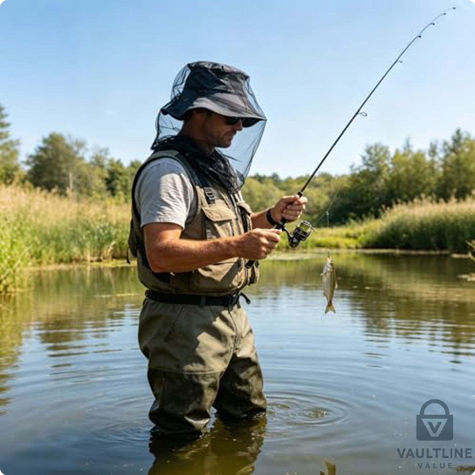 2 Pack Mosquito Head Nets – Fine Mesh Insect Protection for Hiking and Camping