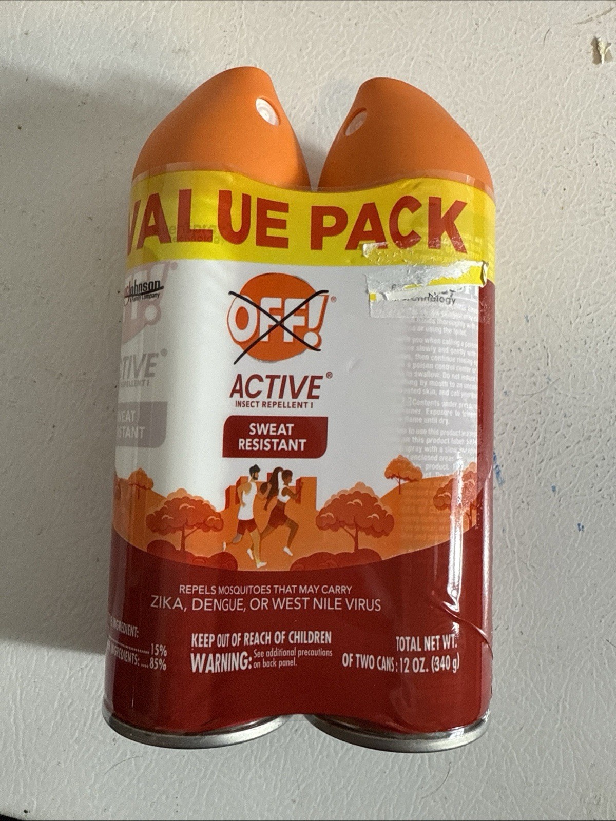 2X Off! Active Insect Repellent Liquid Sweat Resistant Repels Mosquitoes 6oz Ea
