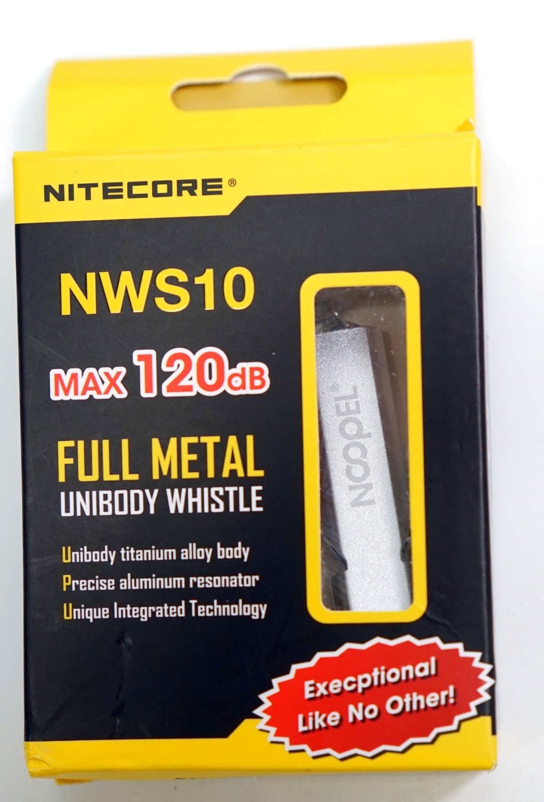 Nitecore NWS10 Outdoor Emergency Whistle TC4 Titanium Alloy Survival SOS 120db