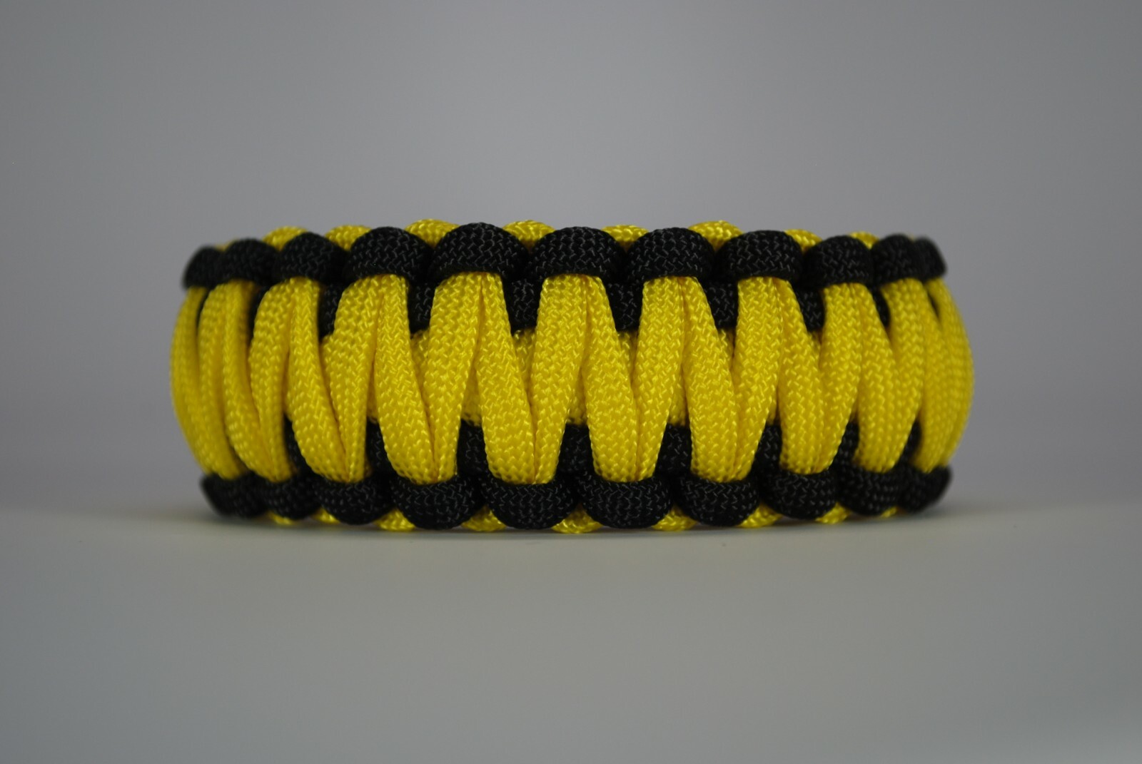 550 Paracord Survival Bracelet King Cobra Black/Yellow “Made in the USA”