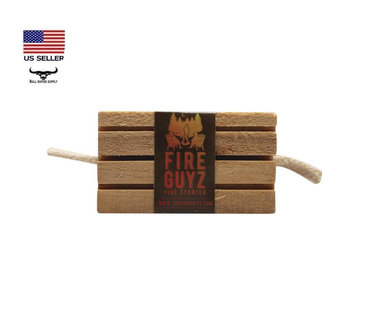SINGLE Fire Guyz Fire Starter Campfire Fireplace Cooking All Natural Survival
