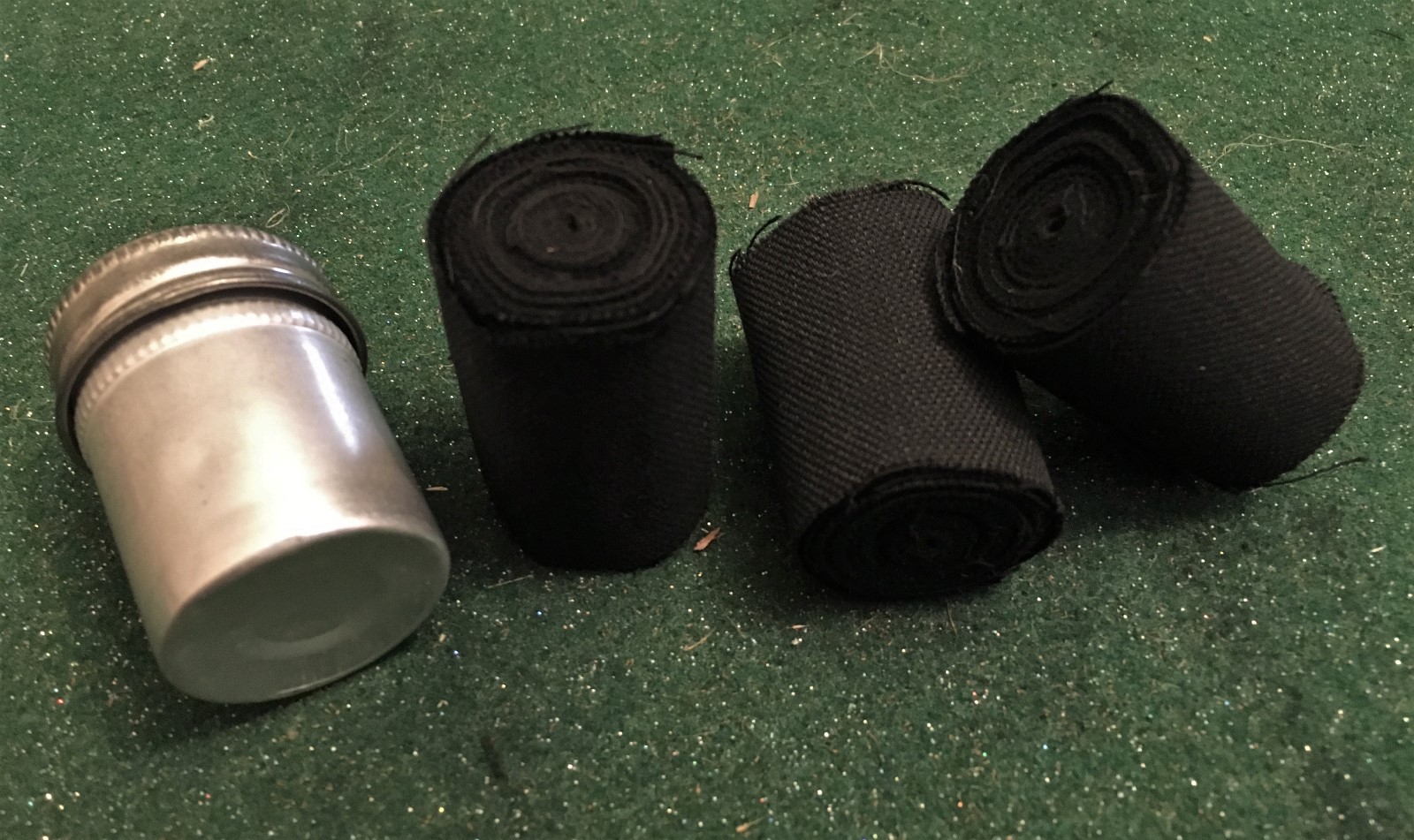 Charcloth char cloth in 35mm film can with screw on lid, Bushcraft Survival!