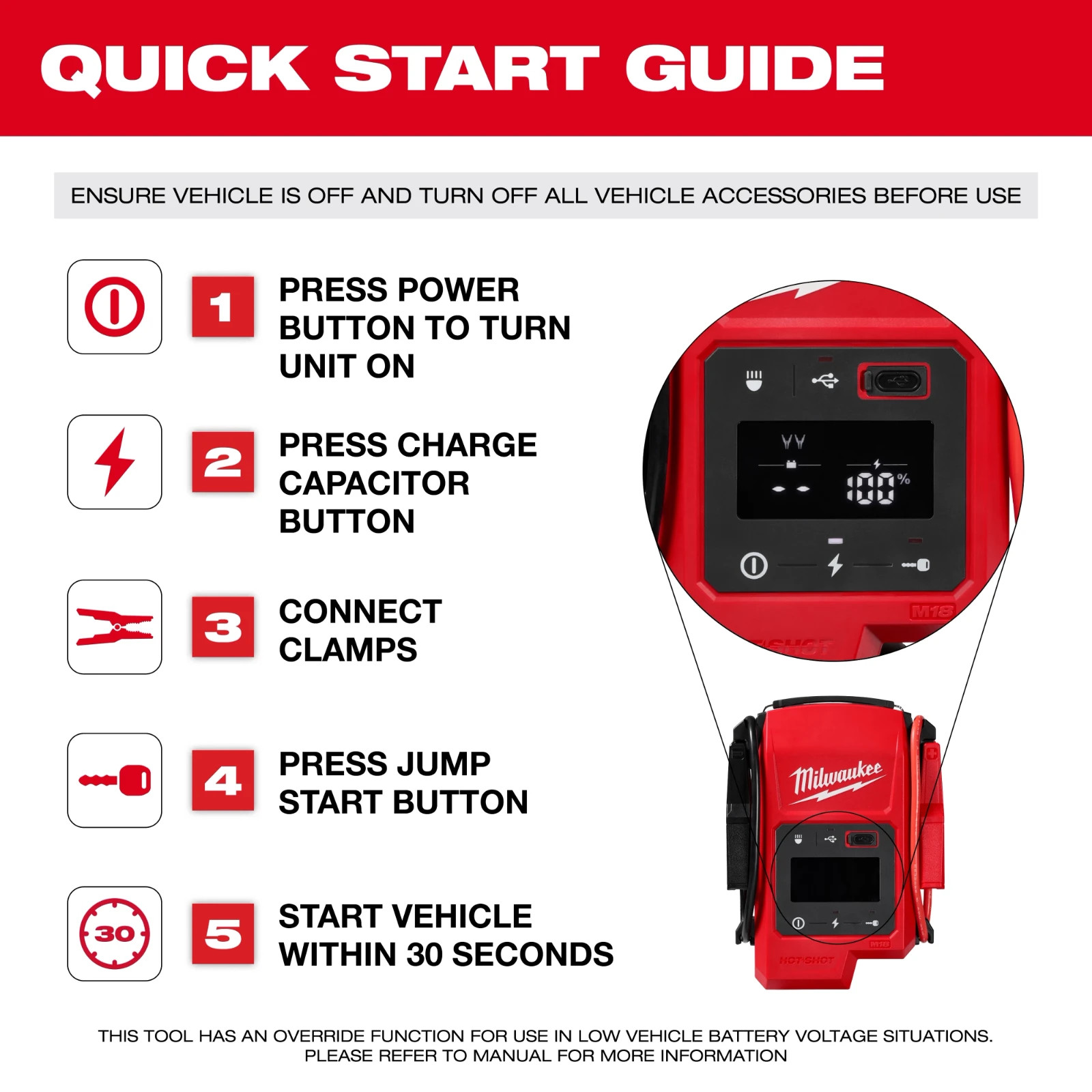 Milwaukee 3841-20 M18 HOTSHOT Jump Starter PREORDER TODAY!