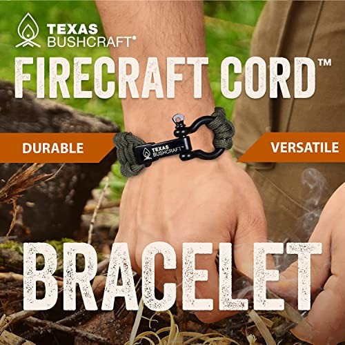 Firecraft Cord Survival Bracelet – Paracord Bracelet L (7-8″ wrist) Army Green