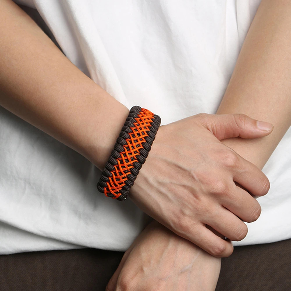 Handmade 7-Core Paracord Bracelet for Men – Outdoor Survival Camping.