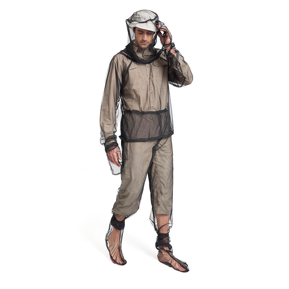 Outdoor Bug Wear Anti Mosquito Suit Jacket Mitts Pants Socks Net Yarn Mesh Cloth
