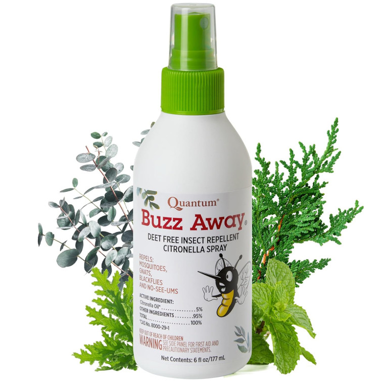 Quantum Health Buzz Away Insect Repellent DEET Free Citronella Oil Outdoor Mos..