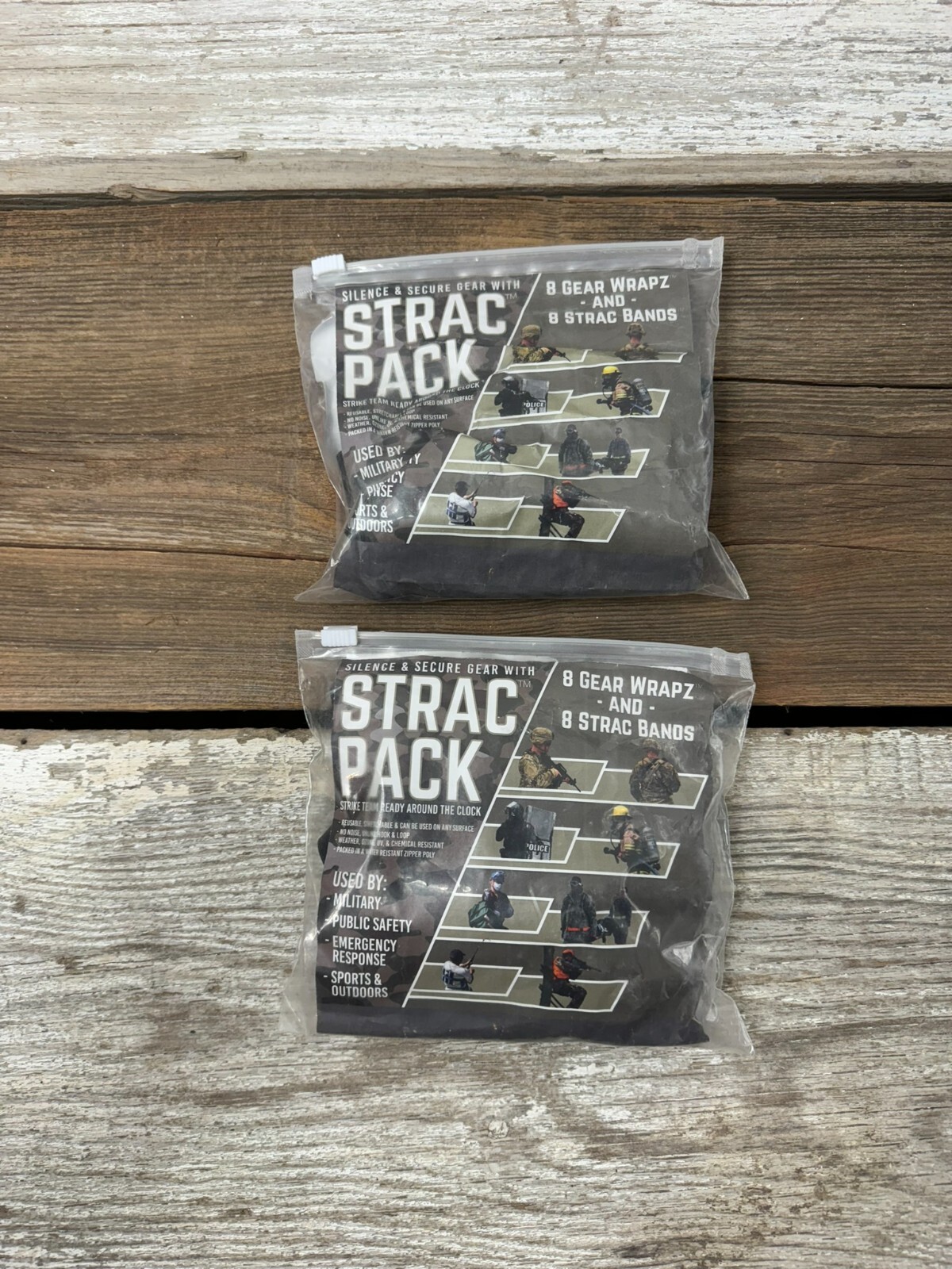2 Pack – STRAC PACK Ranger Bands 16 count (32 total!) Black EPDM Rubberbands