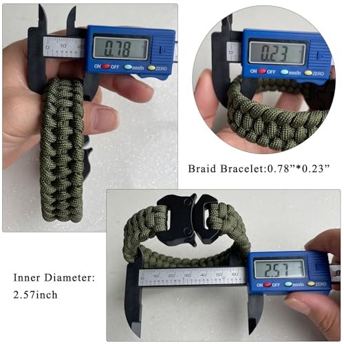 Parachute Cord Bracelets Trilobite Weaved Paracord Bracelet with Army Green