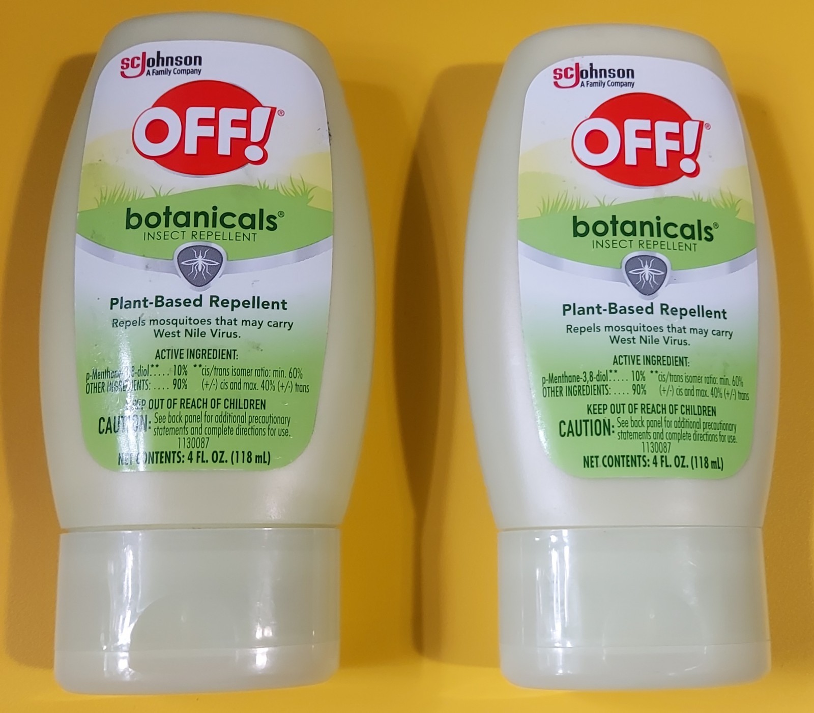 Off! Botanicals Insect Repellent Lotion – 4 FL Oz. ( 2)