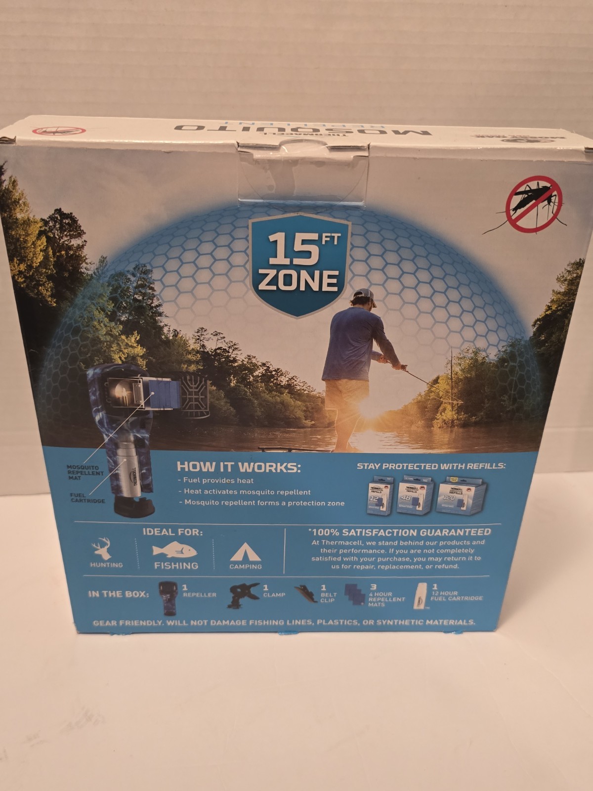 Thermacell Mosquito Repellent, MR300 Repeller Mossy Oak Blue Marlin Fishing Camp