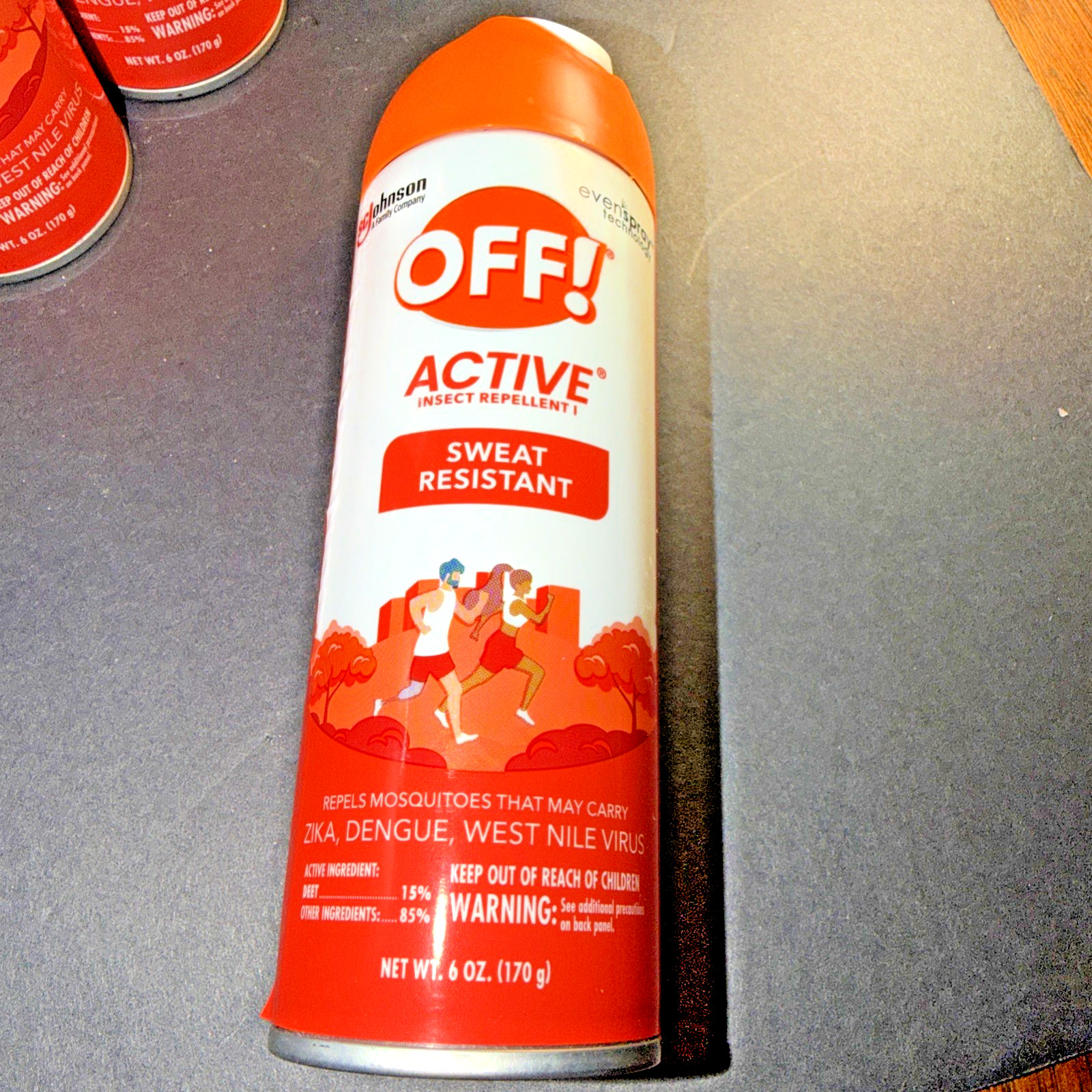 OFF! Active Insect Repellent Liquid Sweat Resistant Repels Mosquitoes 6 oz 6 Pk