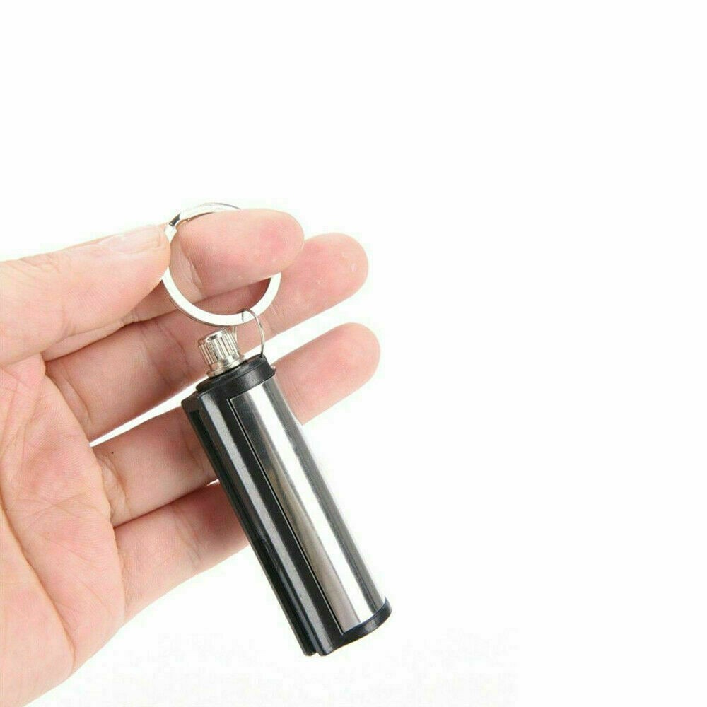 2x Outdoor Fire Starter Permanent Match Lighter Survival Tool Flint Keychain@