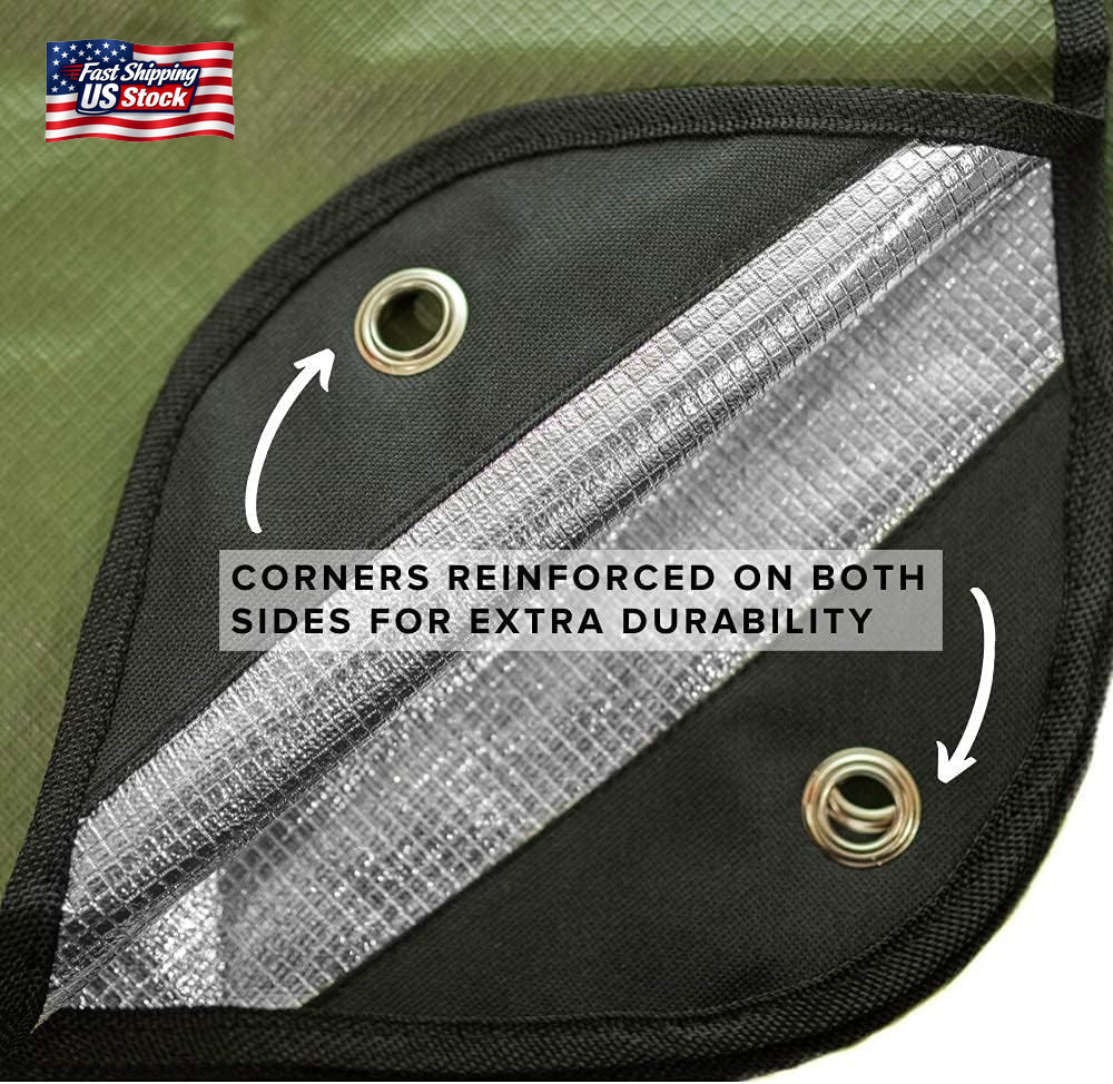 Arcturus Insulated Tarp, Reusable Heavy Duty Thermal Survival Blanket – 60X82In,