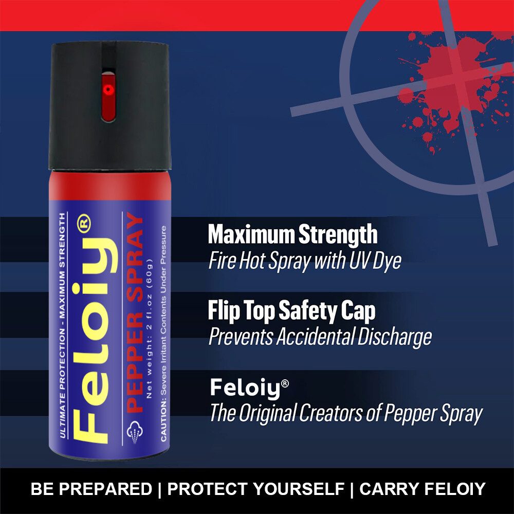 1/2/3/4/5 Bottles Feloiy Pepper Spray Flip Top Self Defense Security Protection
