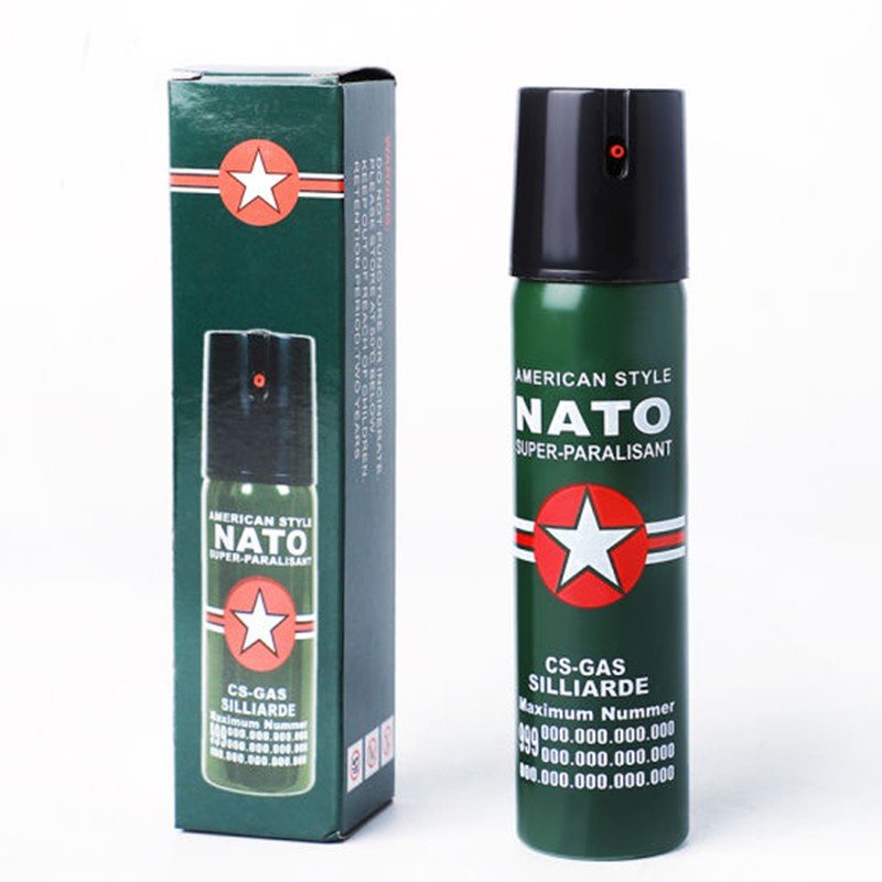 Police Pepper Spray（20ml/0.68fl.oz）Self Defense Safety Lock Security Keychain