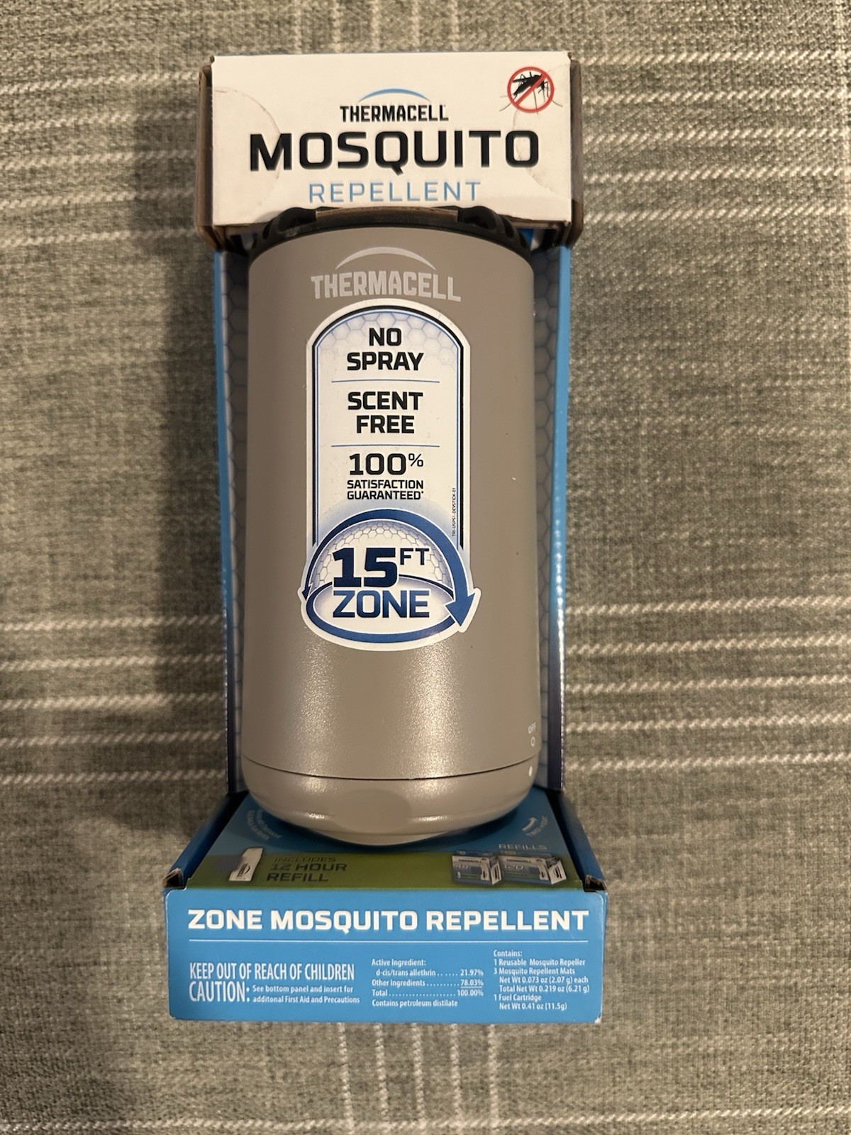 🚨THERMACELL MOSQUITO REPELLENT 15FT ZONE BONUS REFILL 0 SCENT PATIO SHIELD