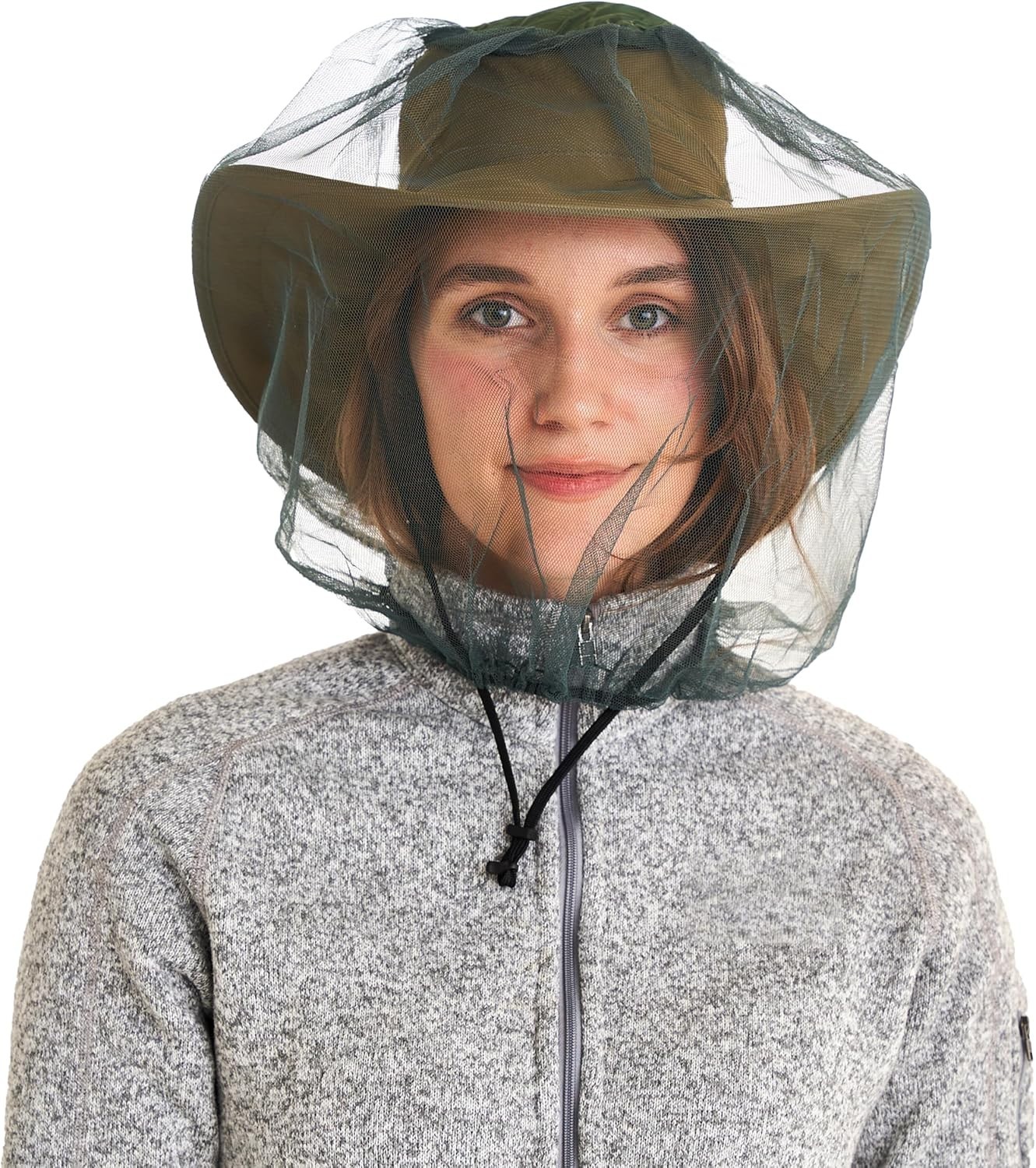 Mosquito Head Net: Ultra-Fine Mesh Netting Protection Against Bugs Gnats Flie…