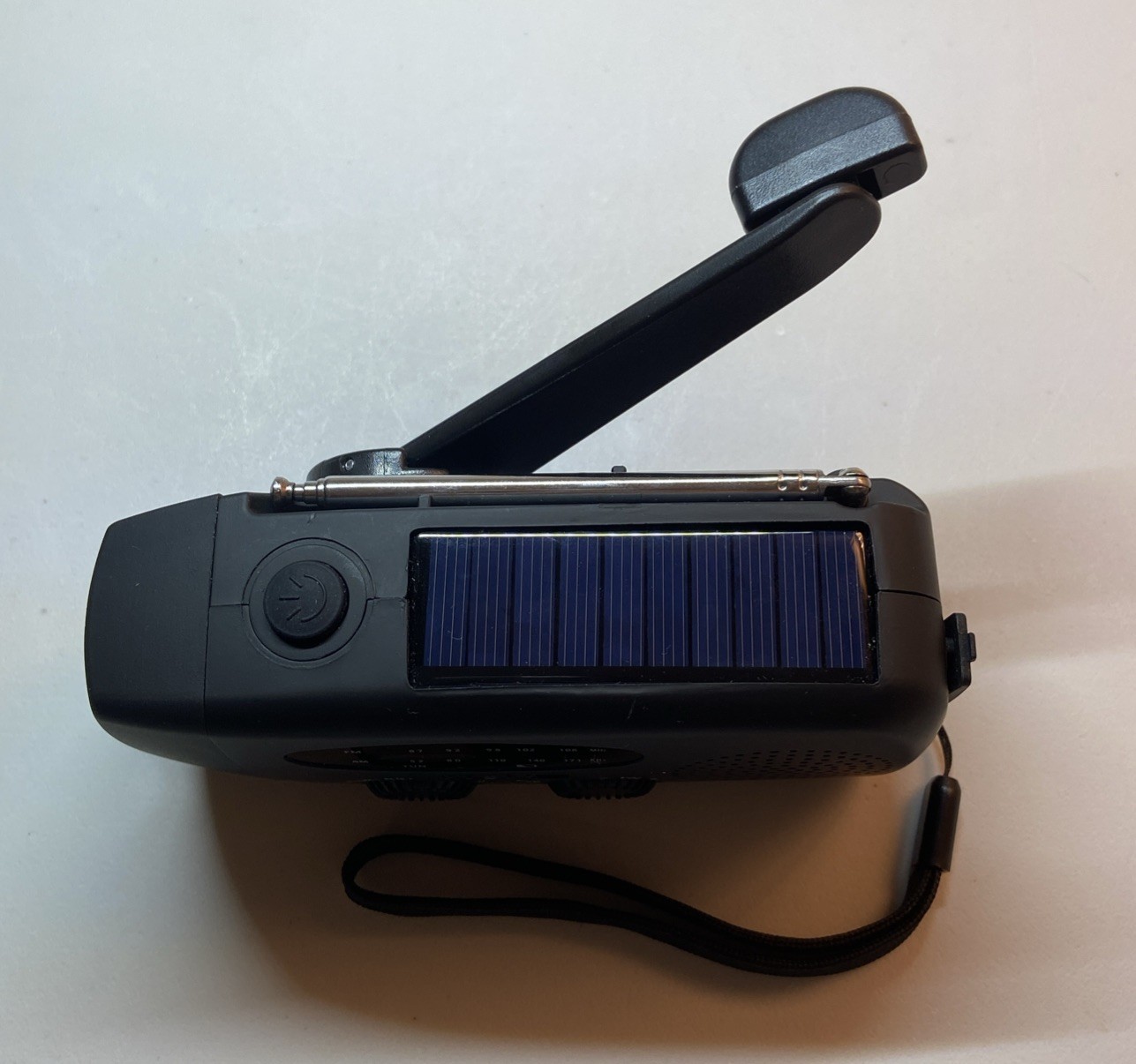 Portable Solar Emergency Weather Radio Hand Crank AM/FM NOAA Survival Black