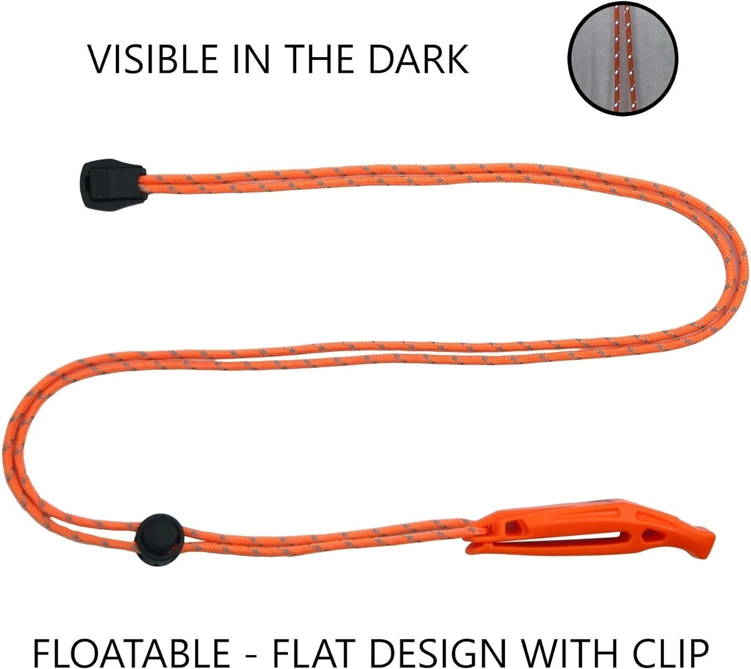 LuxoGear Emergency Whistles with Lanyard Safety Whistle Survival Shrill Loud