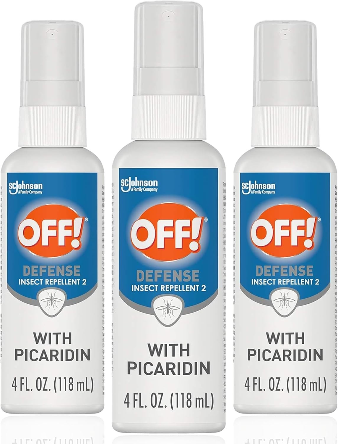 3 OFF! Defense Insect Repellent 2 with Picaridin, 4 fl oz Mosquitoes Pump Spray