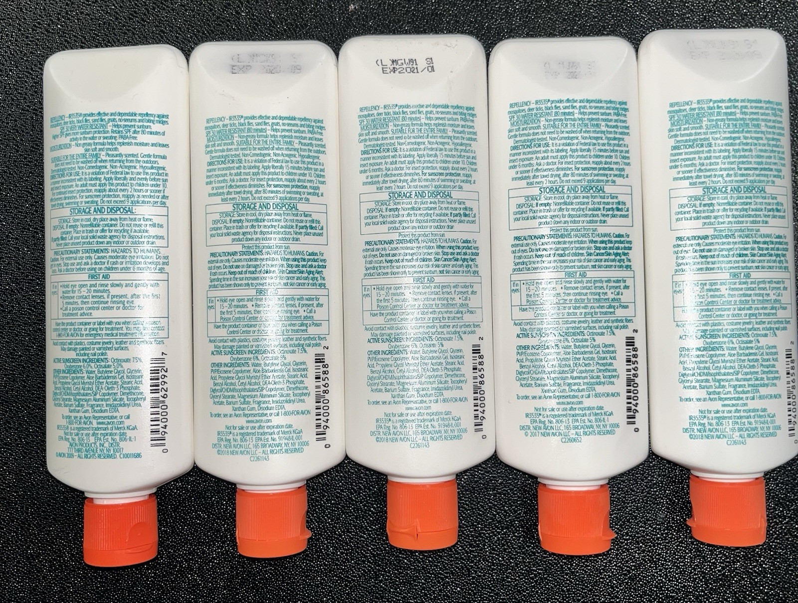 5- Avon Skin So Soft Bug Guard Plus Gentle Breeze Insect Repellent Lotion 4oz