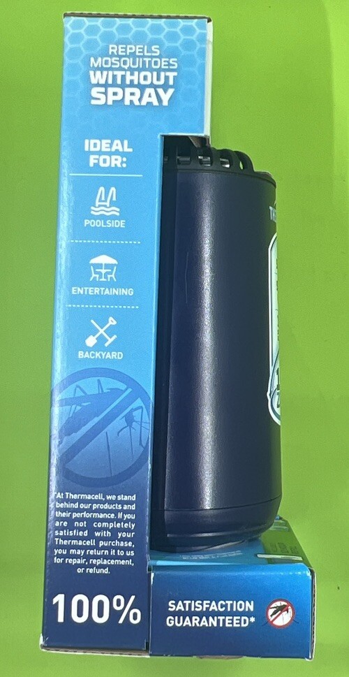 Thermacell Mosquito Repellent Patio Shield Midnight 15 Ft Zone Bonus 24hr