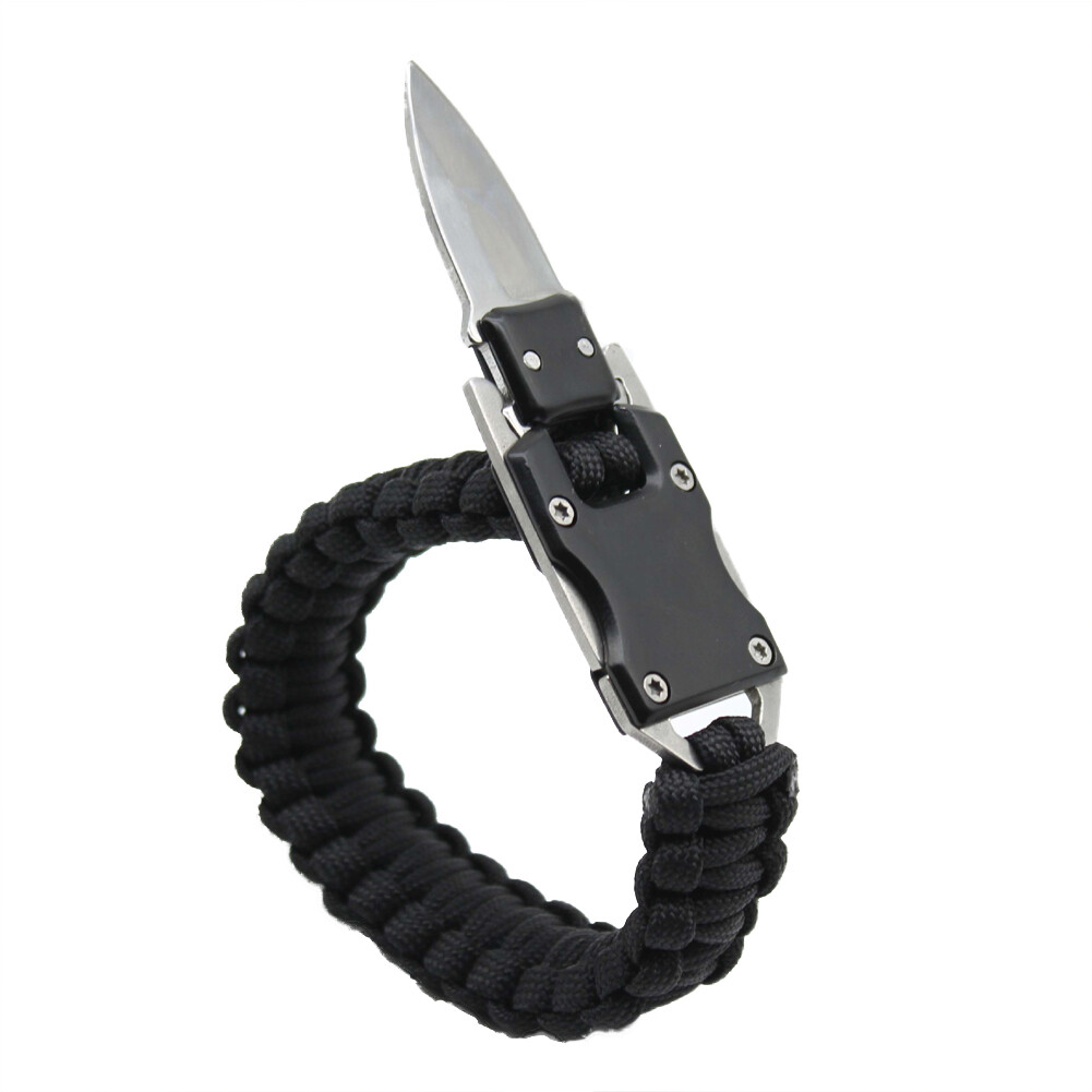 US 2-4 Pack Paracord Bracelet Survival Tactical Wrist Band Braided EDC Survival