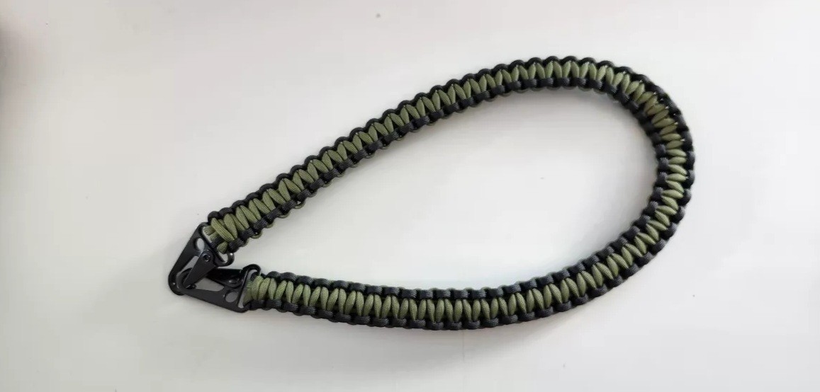 Custom Carry Strap 55″ Xtra Thick Core Paracord – Choose Colors, Length, Clips