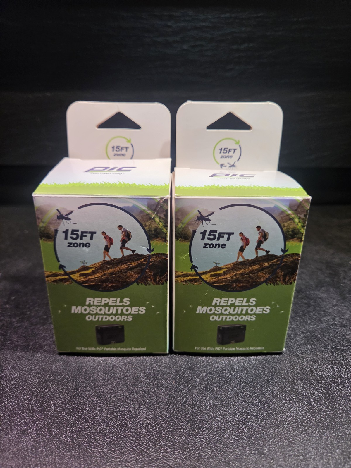 PIC Portable Mosquito Botanical Repellent​ 60 Hour REFILL Set Of Two Brand New