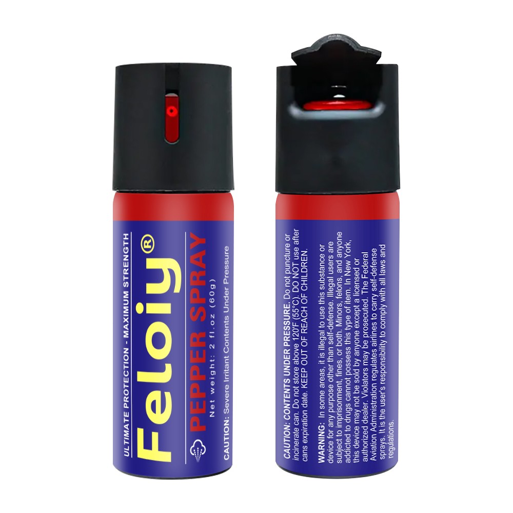 1 Bottle Feloiy Pepper Spray 2 Oz Flip Top Self Defense Security Protection US