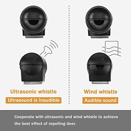 Car Deer Whistle Warning for Car Horn Unit, Deer Whistle for Vehicles 4 Pack