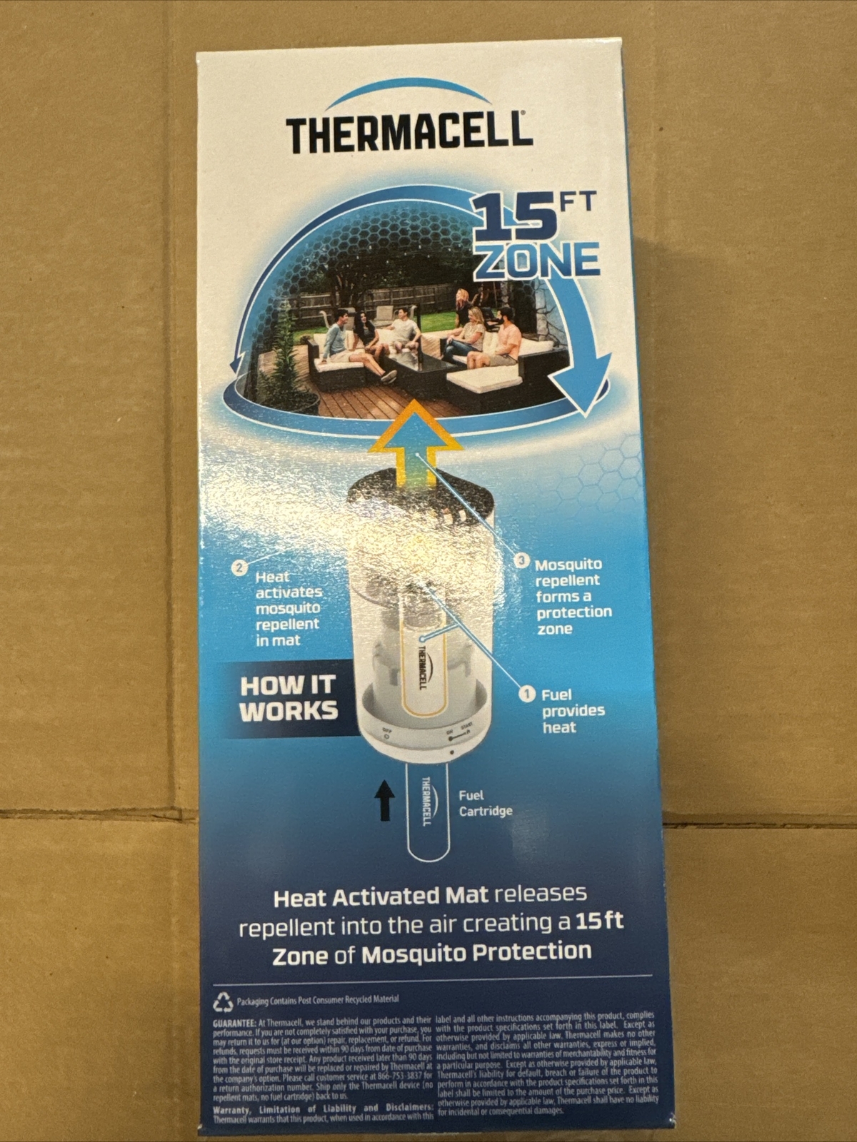 Thermacell Mosquito Repeller Patio Shield Brand New In Box Green