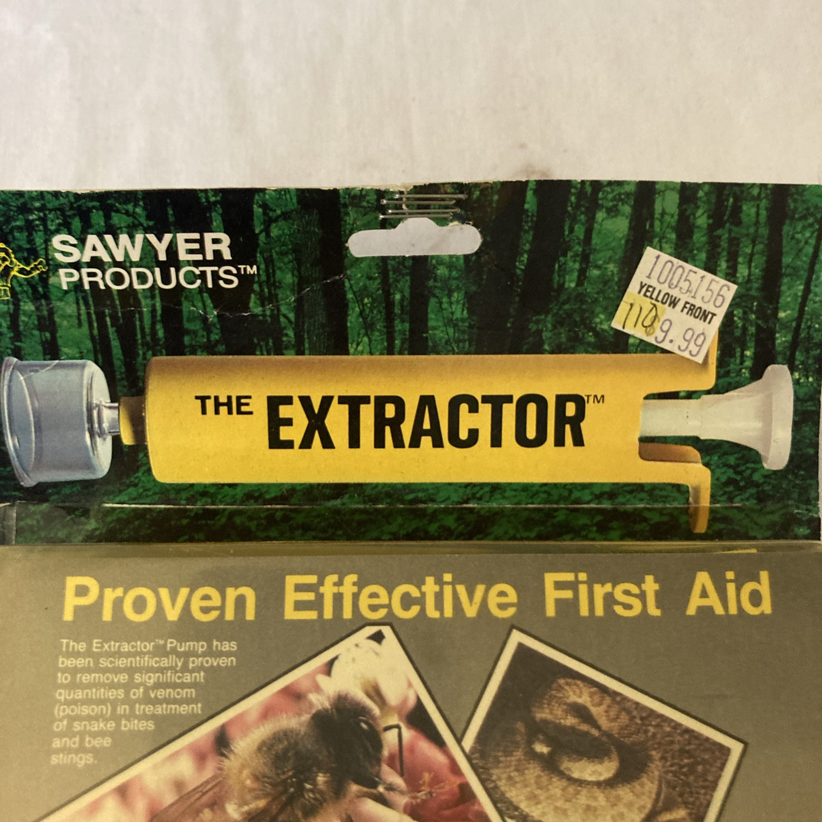 Sawyer The Extractor Complete Bite & Sting First Aid Kit Snakes Wasps Bees