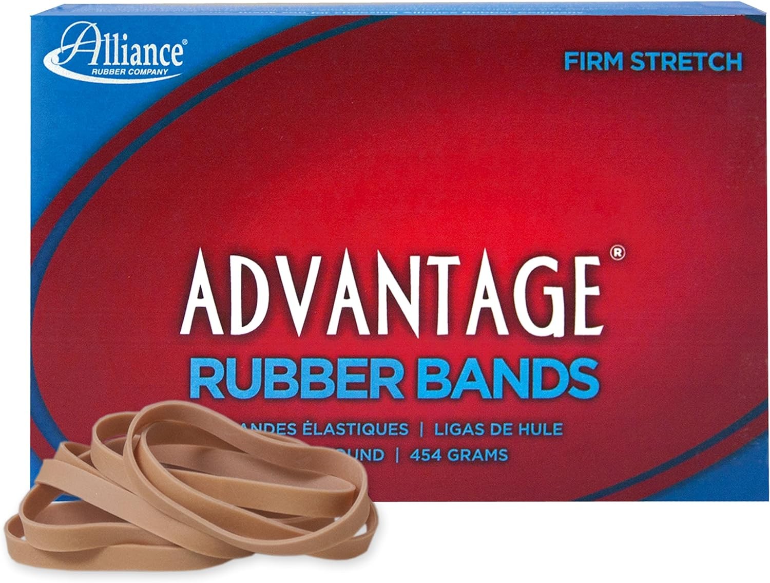 Alliance Rubber 26635 Advantage Bands 1 Pound 3 x 1/4 inches, Beige