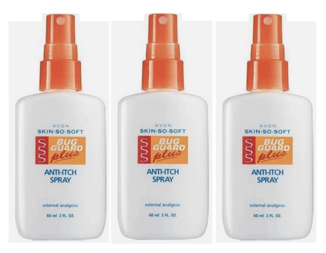 Lot of 3 – Avon Skin So Soft Bug Guard Plus Anti-itch Spray 2oz for Itch Relief