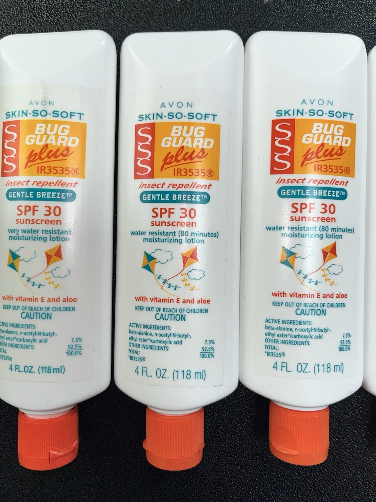 5- Avon Skin So Soft Bug Guard Plus Gentle Breeze Insect Repellent Lotion 4oz