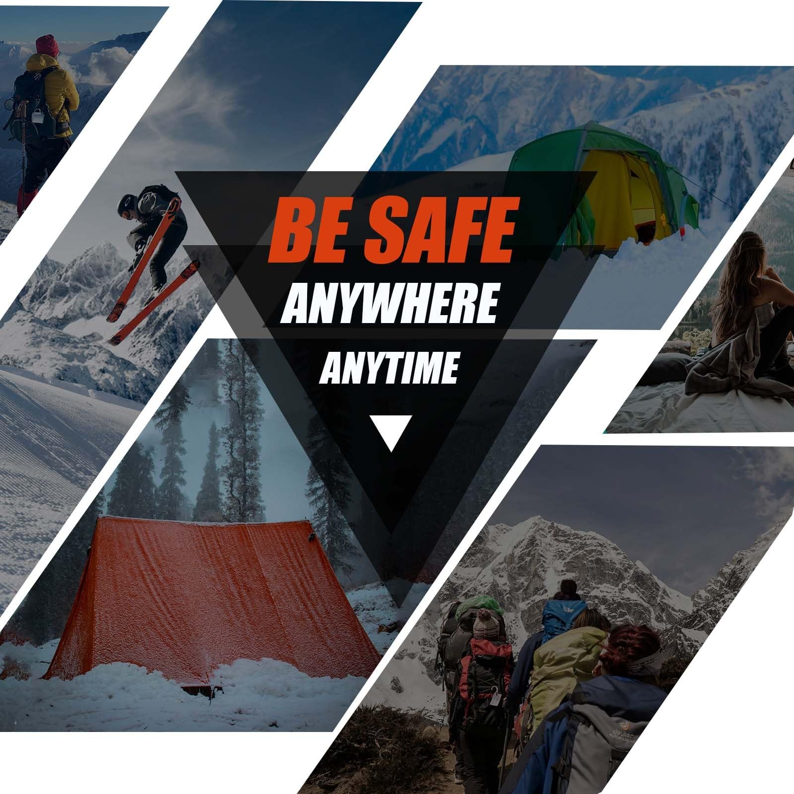 Extra-Thick Emergency Tent, Compact Survival Tent with Whistle, Upgraded Para…