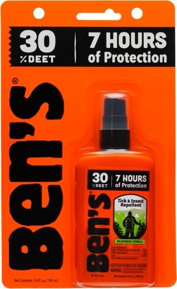Ben’s Tick & Insect Repellent Pump Spray – 3.4 fl oz – 30% Deet