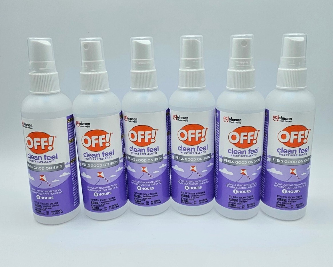 LOT OF 6 OFF! Clean Feel Insect Repellent II 4 Fl Oz each
