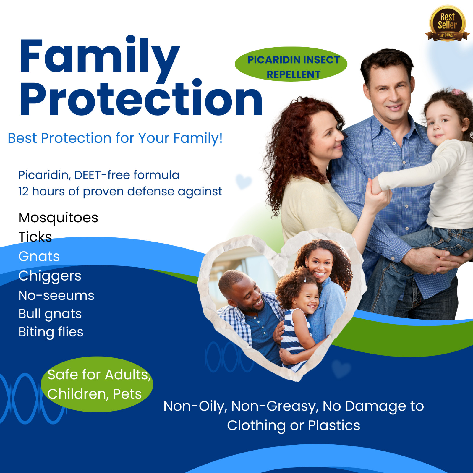 Zone Protects Scented Picaridin Insect Repellent 8oz Refill Twin Pack