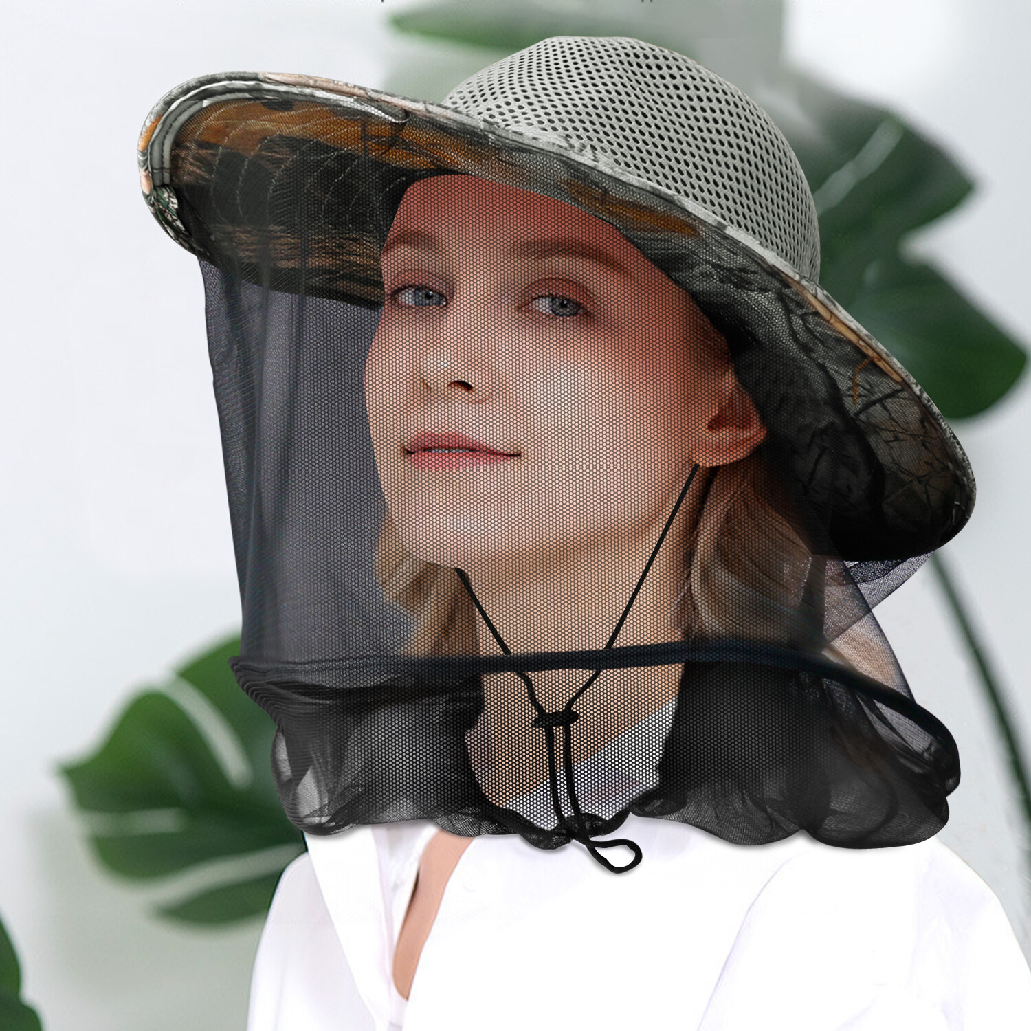 Anti-Mosquito Bug Bee Insect Head Net Hat Cap Sun Protection for Fishing Hiking