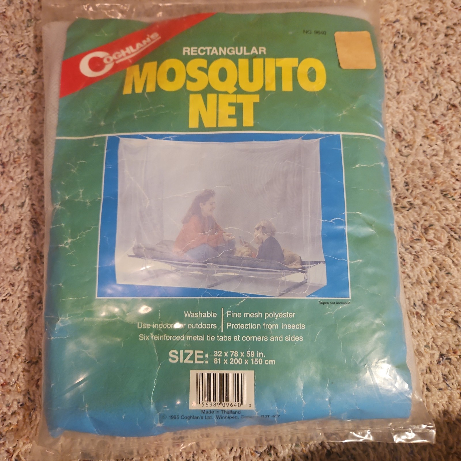 New Mosquito Net Coghlan’s 32″ x 78″ x 59″ – White New Sealed – B4